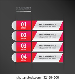 banner and label design neon pink