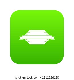 Banner or label icon digital green for any design isolated on white vector illustration