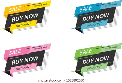 banner labels can be used for product labels, promotions, advertisements or anything else. Illustration vector
