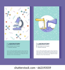 banner of laboratory and experiment