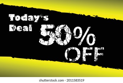 Banner landscape design today's deal. Vector EPS 10