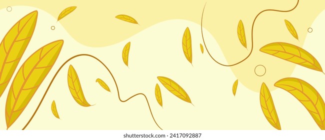 Banner landscape Nature floral background with copy space for text, for banner, greeting card, poster and advertising