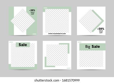 Banner layout design, collection of social media web banners.