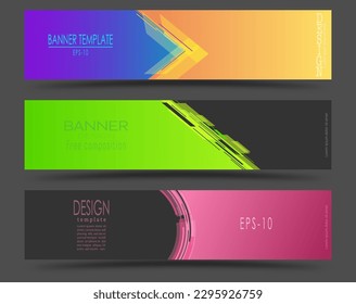 Banner layout for websites, web design and creative ideas