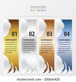 banner leaf style  gold, bronze, silver, blue color
