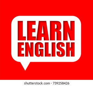 Banner Learn English Stock Vector (Royalty Free) 739258426 | Shutterstock