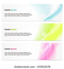 Banner with a light neutral abstract background. Vector.