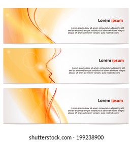 Banner with a light neutral abstract background. Vector.