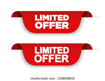 Limit offer. Limited offer banner. Limited offer. Limited banner. Limited offer banner smartphone.