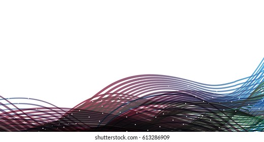 Banner lines with white sparks