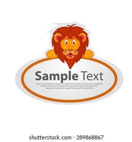 banner with lion