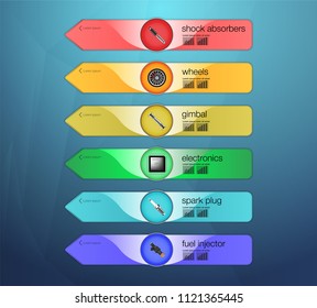 The banner of maintenance of commercial vehicles.