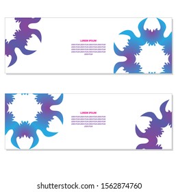 banner mandala  background  vector design indian  banner card  design.
