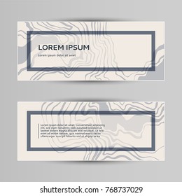 Banner with marble wall texture and background.  Design Template. Modern Pattern.