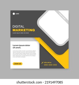 Banner marketing social media cover facebook post template.- Vector.