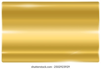 Ein Banner mit einer metallischen Farbverlauf-Textur. Metallischer Goldgradient. Vektorgrafik.