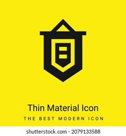 Banner minimal bright yellow material icon