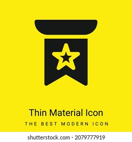 Banner minimal bright yellow material icon