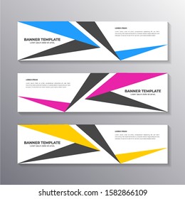 Banner with minimal design, cool geometric business background, Applicable for Banners, Header, Footer, Advertising template