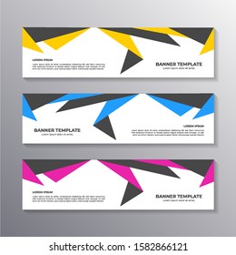 Banner with minimal design, cool geometric business background, Applicable for Banners, Header, Footer, Advertising template