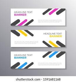 Banner with minimal design, cool geometric business memphis background, Applicable for Banners, Header, Footer, Advertising template
