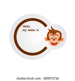 Banner with monkey