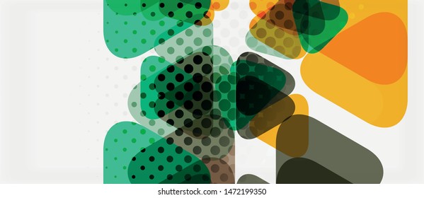 Banner with multicolored mosaic triangle geometric design on white background. Abstract texture. Vector illustration design template. Geometric art pattern background.