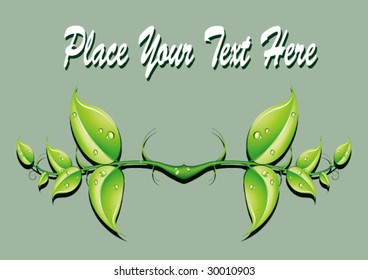 Banner Nature Vector -All artwork is grouped and layered accordingly so that each pieces of art can easily be moved, removed and/or edited individually-