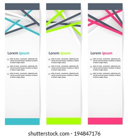 Banner with a neutral abstract background - paper and shadows. Vector.