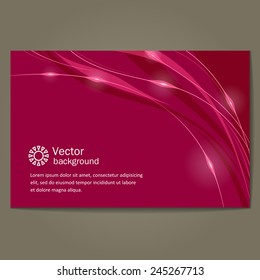 Banner with a neutral background. A vector.