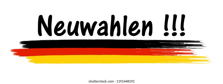 banner with new election text isolated