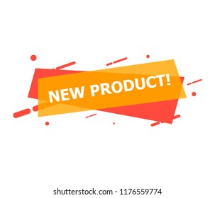 The banner with "New Product" is depicted on a white background.