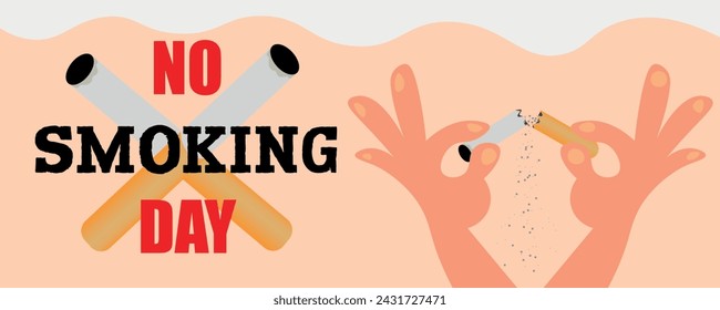 Banner for No Smoking Day  
