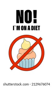 banner no sugar, diet, icon be health