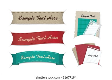 banner & note paper