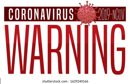 Banner for novel Coronavirus outbreak during November 2019 and 2020, decorated with a virus of the variant 2019-nCoV and to promote warning, prevention and awareness.