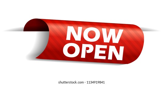 banner now open