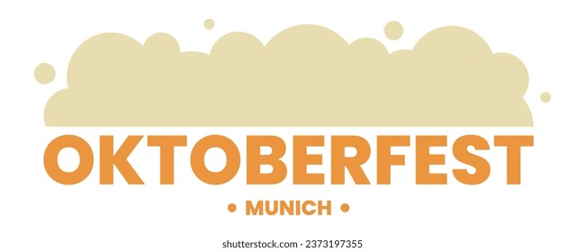 Banner for Oktoberfest on white background