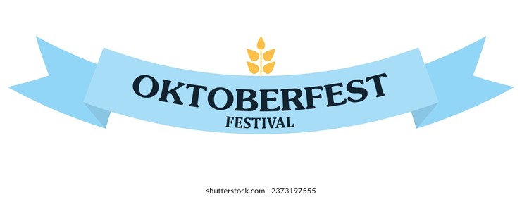 Banner for Oktoberfest on white background