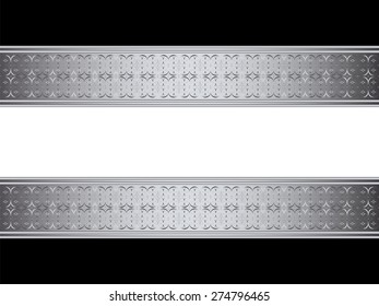 banner on a black background