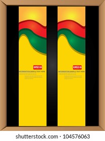 Banner on blackboard background,Vector