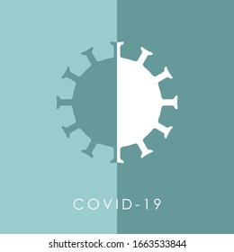 BANNER ON COVID 19 AND CORONAVIRUS IN VECTOR