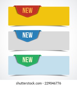 Banner on the product description with a space for text