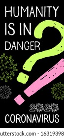 Banner on the theme of the ncov Coronavirus 2019