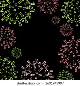Banner on the theme of the ncov Coronavirus 2019