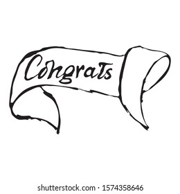 A banner on which you can write a message, a call.