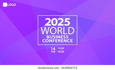 Banner to the online conference background. Web media event. Dynamic Background. Futuristic Poster for Corporate Meeting, Online Courses, Webinar, Seminar. Conference, Business Event Announcement.