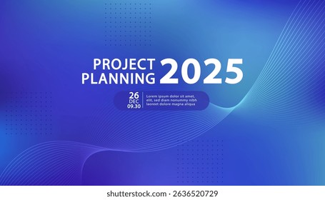 Banner to the online conference background. Web media event. Dynamic Background. Futuristic Poster for Corporate Meeting, Online Courses, Webinar, Seminar. Conference, Business Event Announcement.