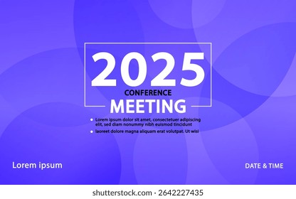 Banner to the online conference background. Web media event. Dynamic Background. Futuristic Poster for Corporate Meeting, Online Courses, Webinar, Seminar. Conference, Business Event Announcement.