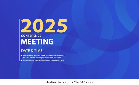 Banner to the online conference background. Web media event. Dynamic Background. Futuristic Poster for Corporate Meeting, Online Courses, Webinar, Seminar. Conference, Business Event Announcement.